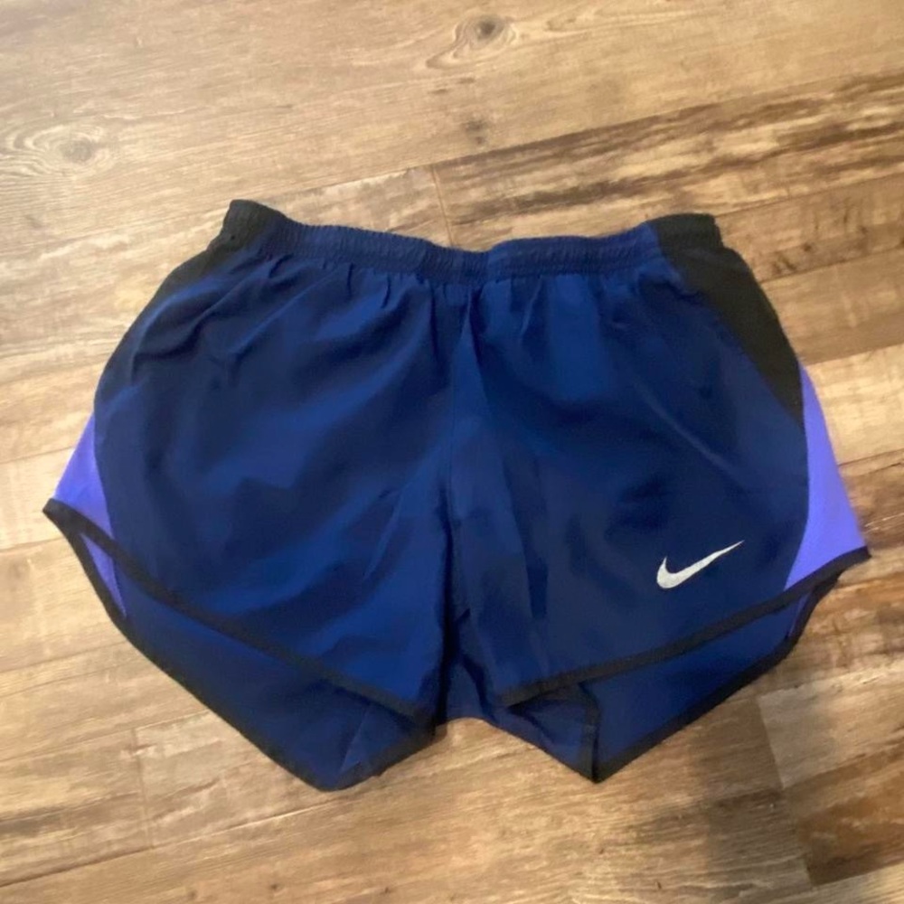Nike Blue and Black Athletic Shorts
